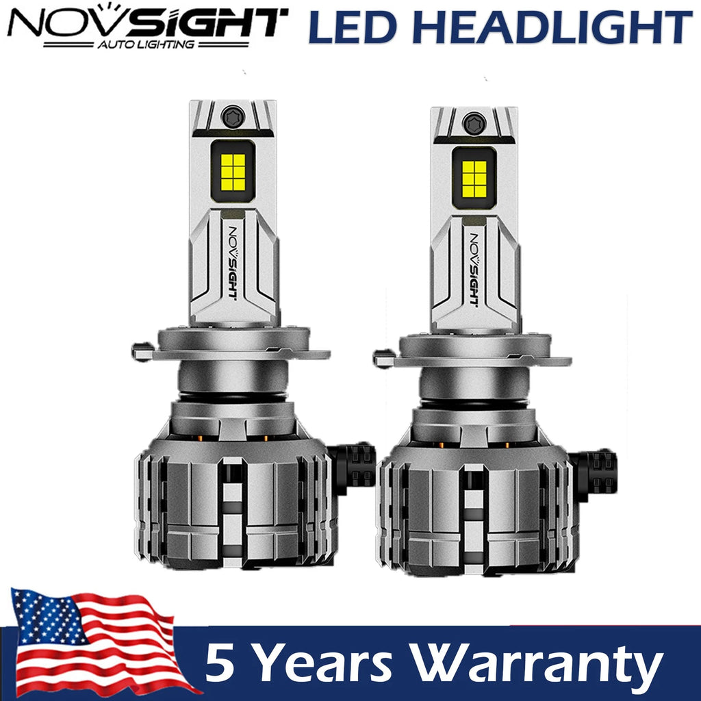 2X H7 LED Headlight Bulbs for 200W 40000LM