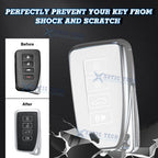 TPU Leather Remote Key Fob Cover Holder for Lexus (2013-2022)