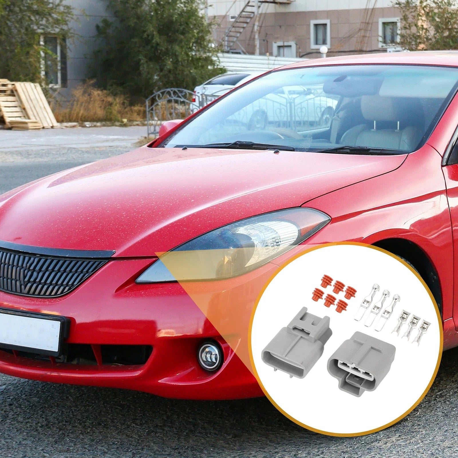 3 Pin Electronic Fan Control Connector Plug for Toyota 