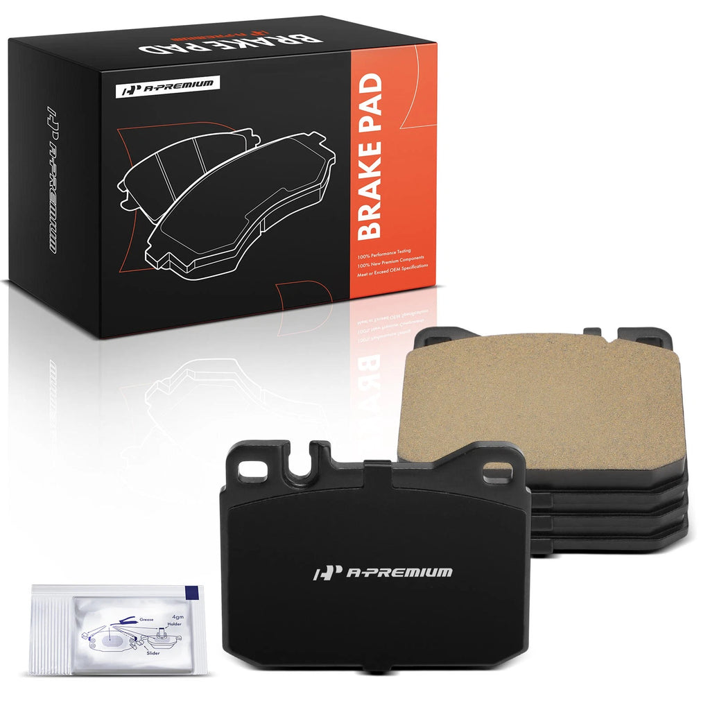 Set of 4 Front Ceramic Brake Pads for Mercedes-Benz W123 (1976–1985)