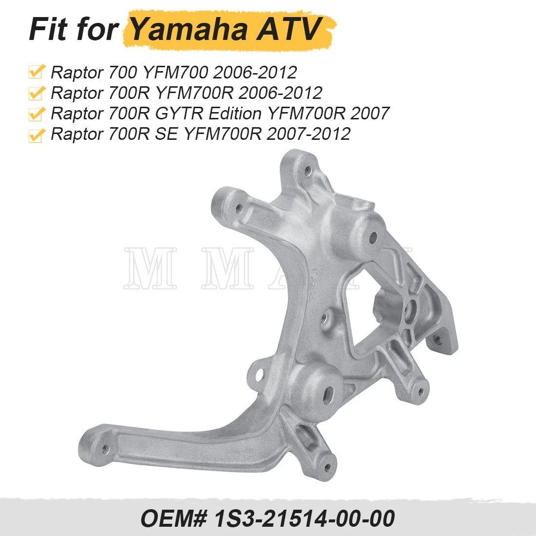 Right Headlight Bracket for Yamaha Raptor 700 YFM700 (2006–2012)