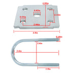 2X Trailer U Bolt Kit for 3500 lb (Year Range)