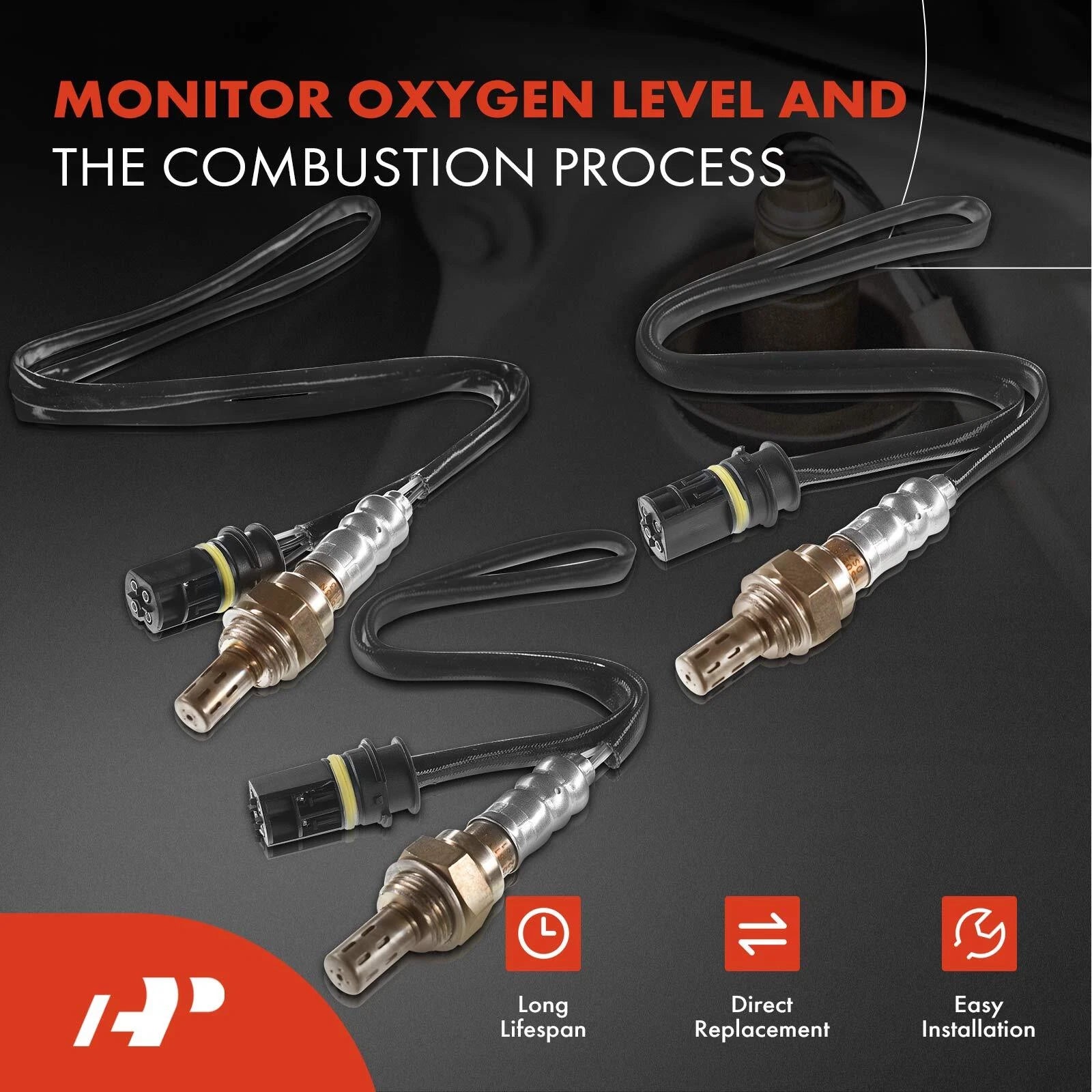 Set of 4 O2 Oxygen Sensors for Mercedes-Benz R129 SL500 (1990–2002)