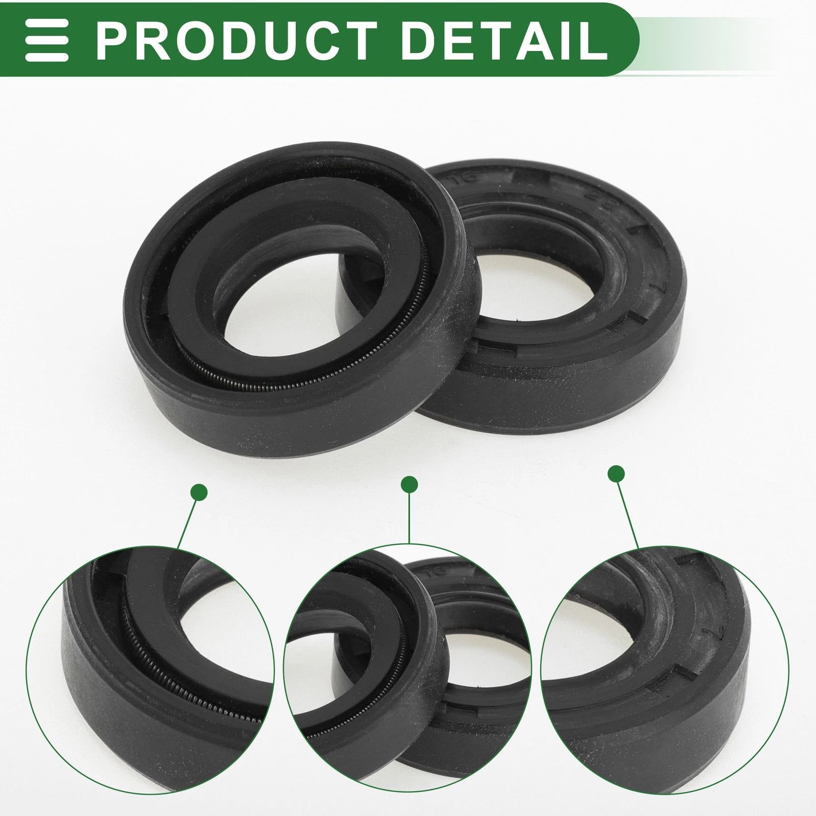 Set of 5 Oil Seal Ring 16x28x7mm NBR Rubber for Various Models 