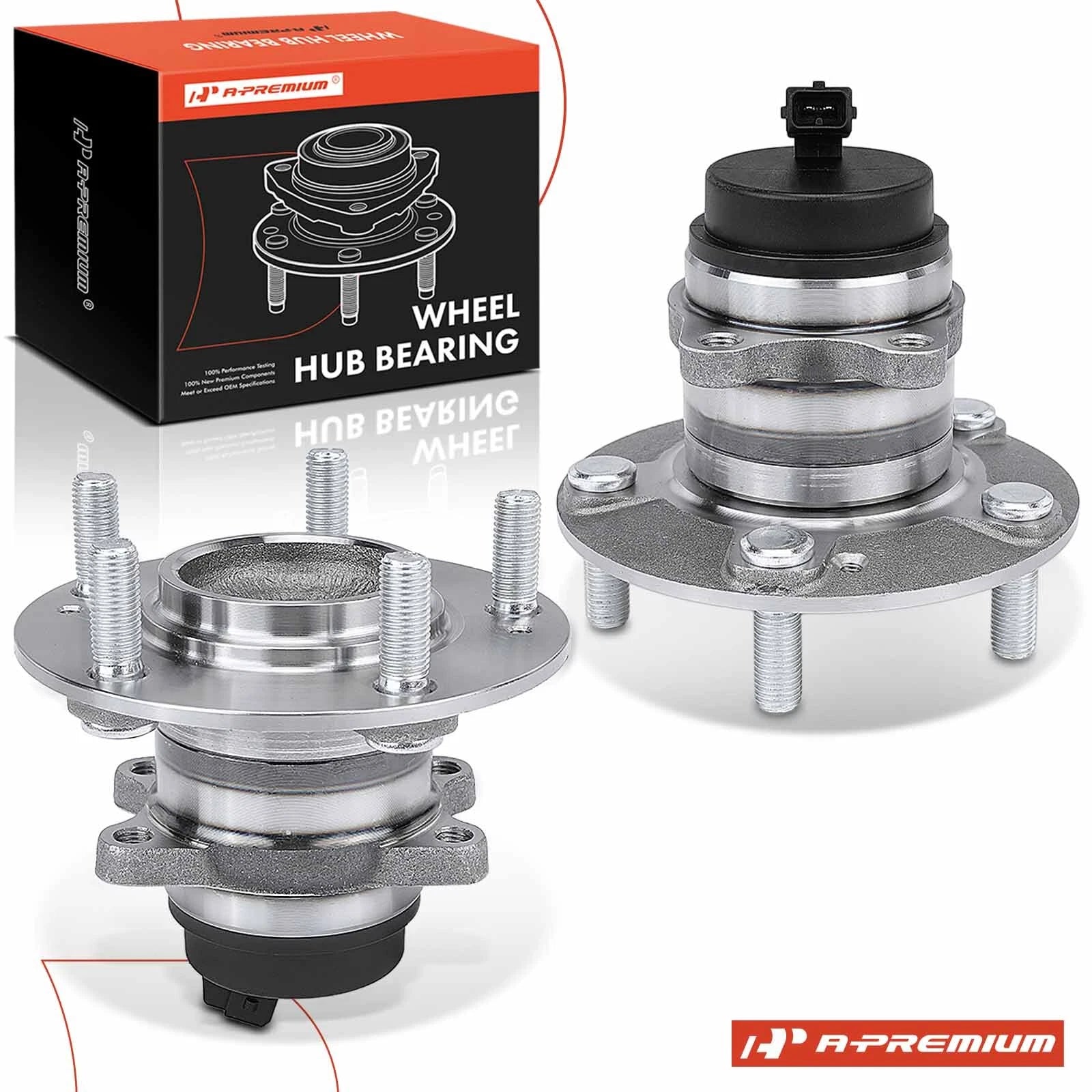 2X Rear Wheel Hub & Bearing Assembly with ABS for Kia Forte Koup (2010–2013)