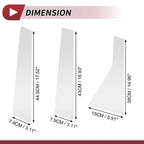 Set of 6 Door Pillar Window Trim for Nissan Rogue (2021–2023) Chrome