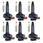 Set of 6 Ignition Coils + 6 Iridium Spark Plugs for Ford F-150 Expedition (2011–2024)