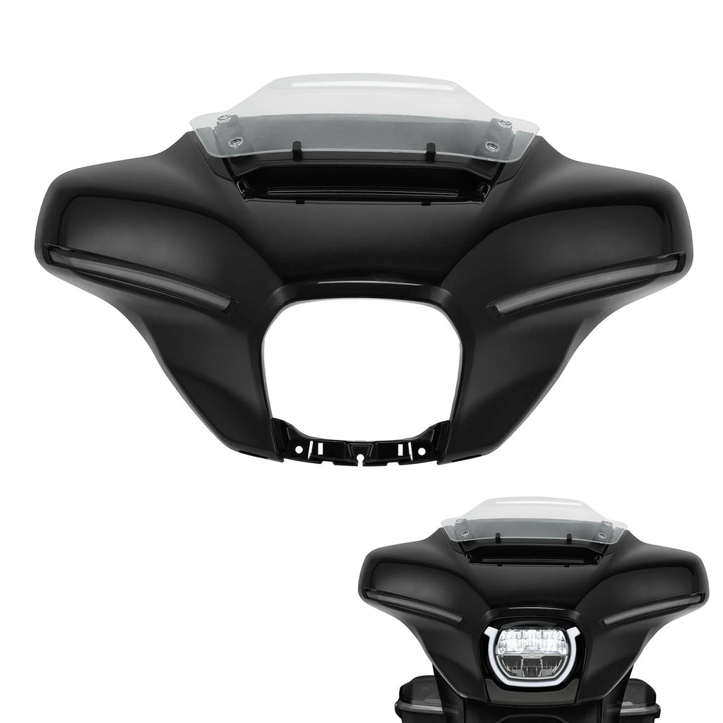 Outer Fairing Windshield Air Vent Duct Light Riser for Harley Street Glide (2023–2025)