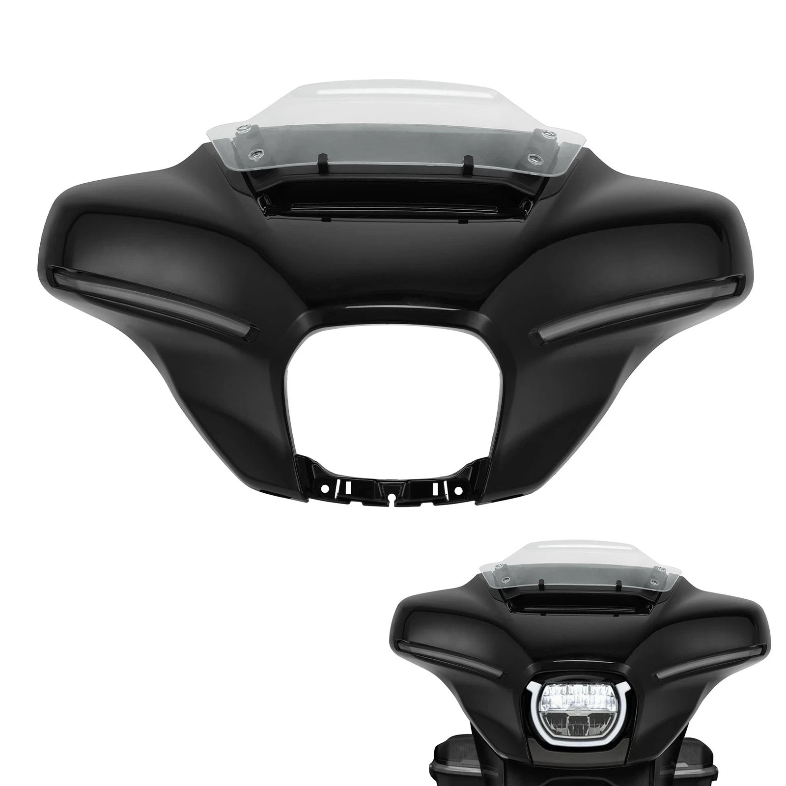 Outer Fairing Windshield Air Vent Duct Light Riser for Harley Street Glide (2023–2025)