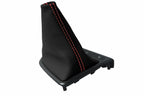Leather Automatic Shift Boot Cover for Kia Optima (2011–2015) Black Red Stitch