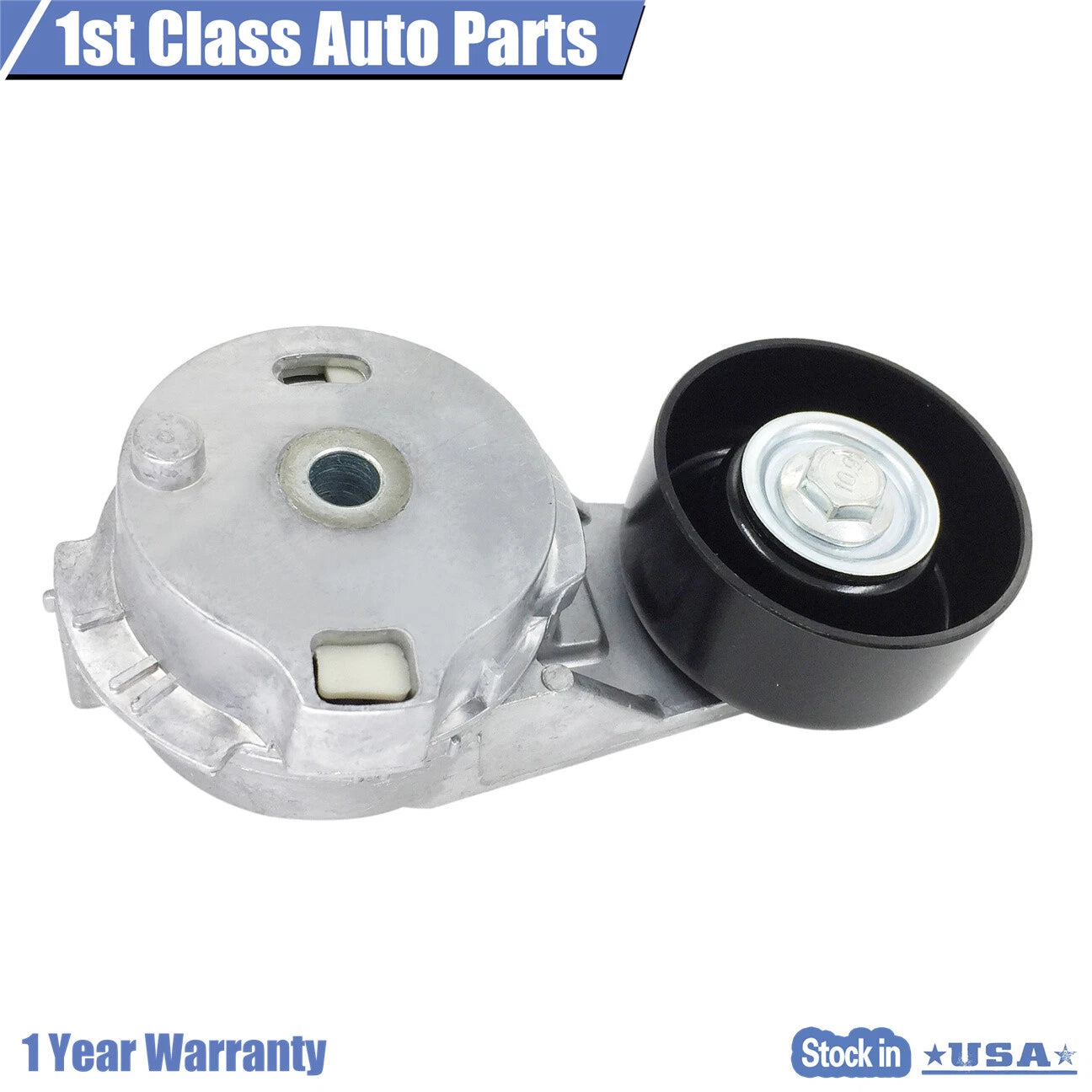 Serpentine Belt Tensioner with Pulley for Chevy Buick GMC Isuzu Saab Hummer