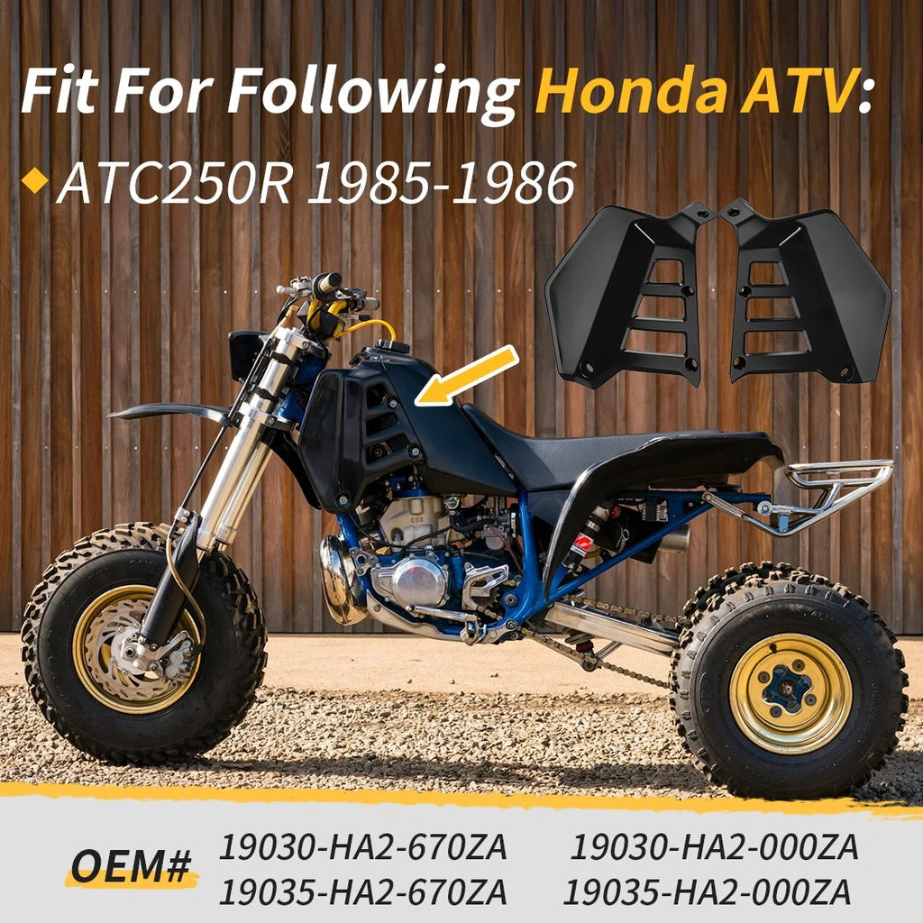 Set of 2 Radiator Shrouds Tank Guards for Honda ATC250R (1985–1986)