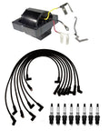 Ignition Wires, Coils & 8 Spark Plugs Kit for Chevy C10 C20 GMC C2500 (1973–1987)