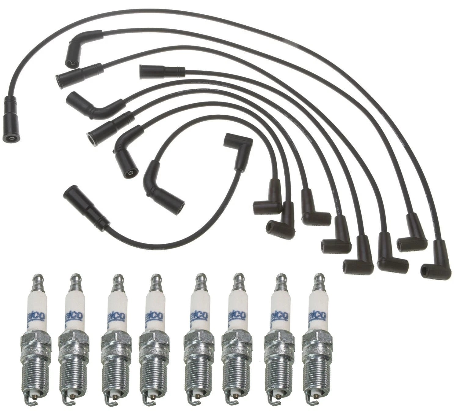 Pro Ignition Wire Set & ACDelco Rapidfire Spark Plugs for Chevy Caprice (1991–1996)