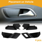 Interior Door Handle Bowl Cover Trim for Mazda CX60 (2022–2024) Black