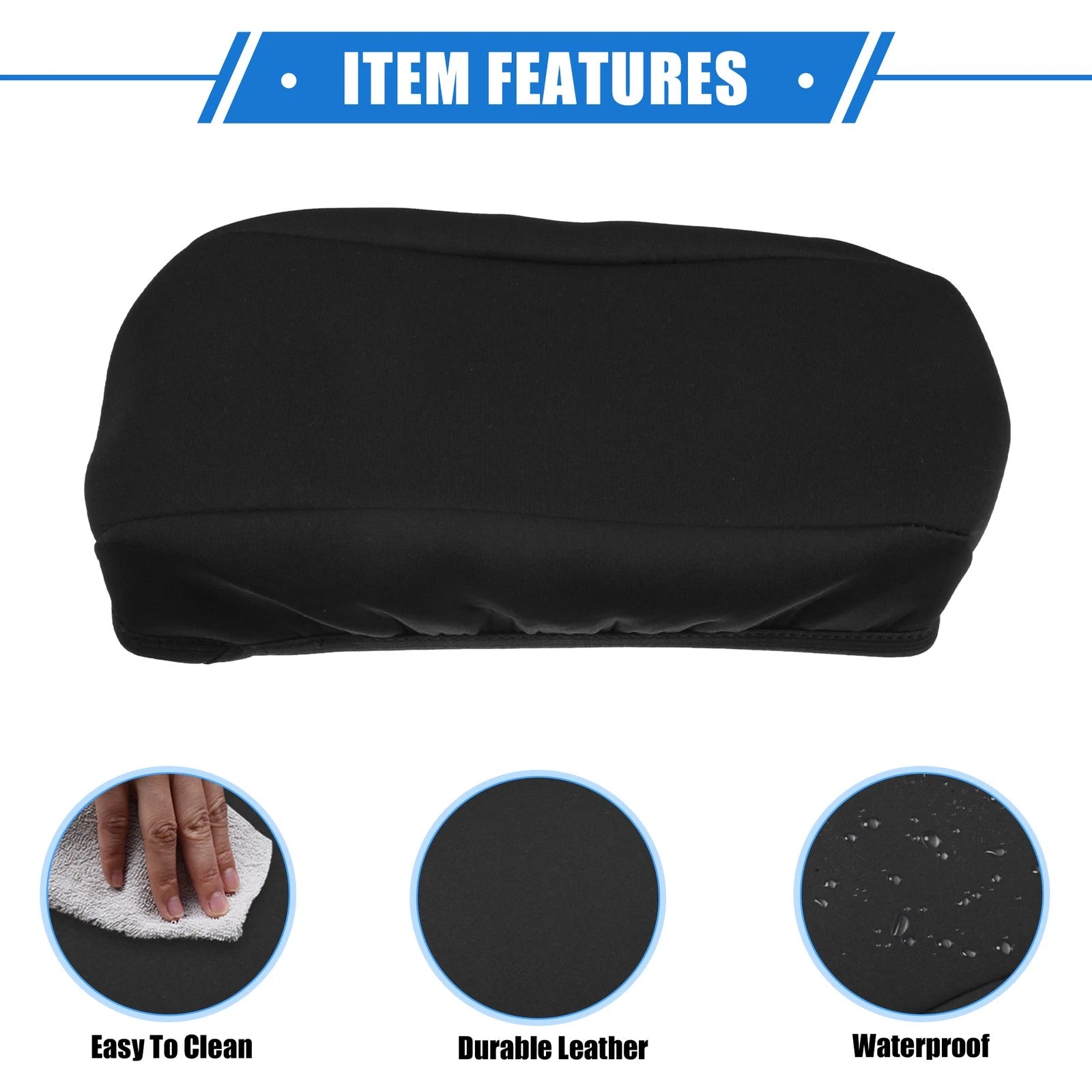 Armrest Protector Cover Pad for Buick Verano (2015–2016) Neoprene Black 767153659461
