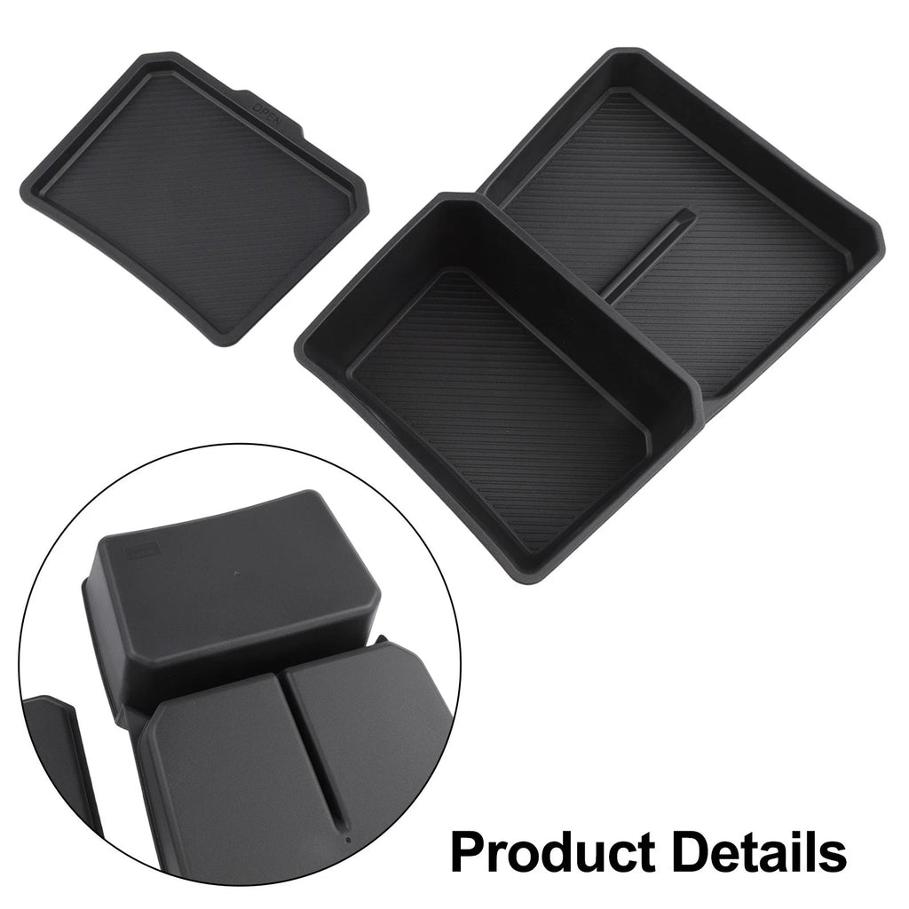 Center Console Storage Box for Kia EV3 (2024–2025) TPE Double Compartment