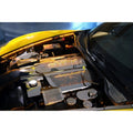 Perforated Stainless Low Profile Plenum Cover w/White LED for 08-13 Corvette GS