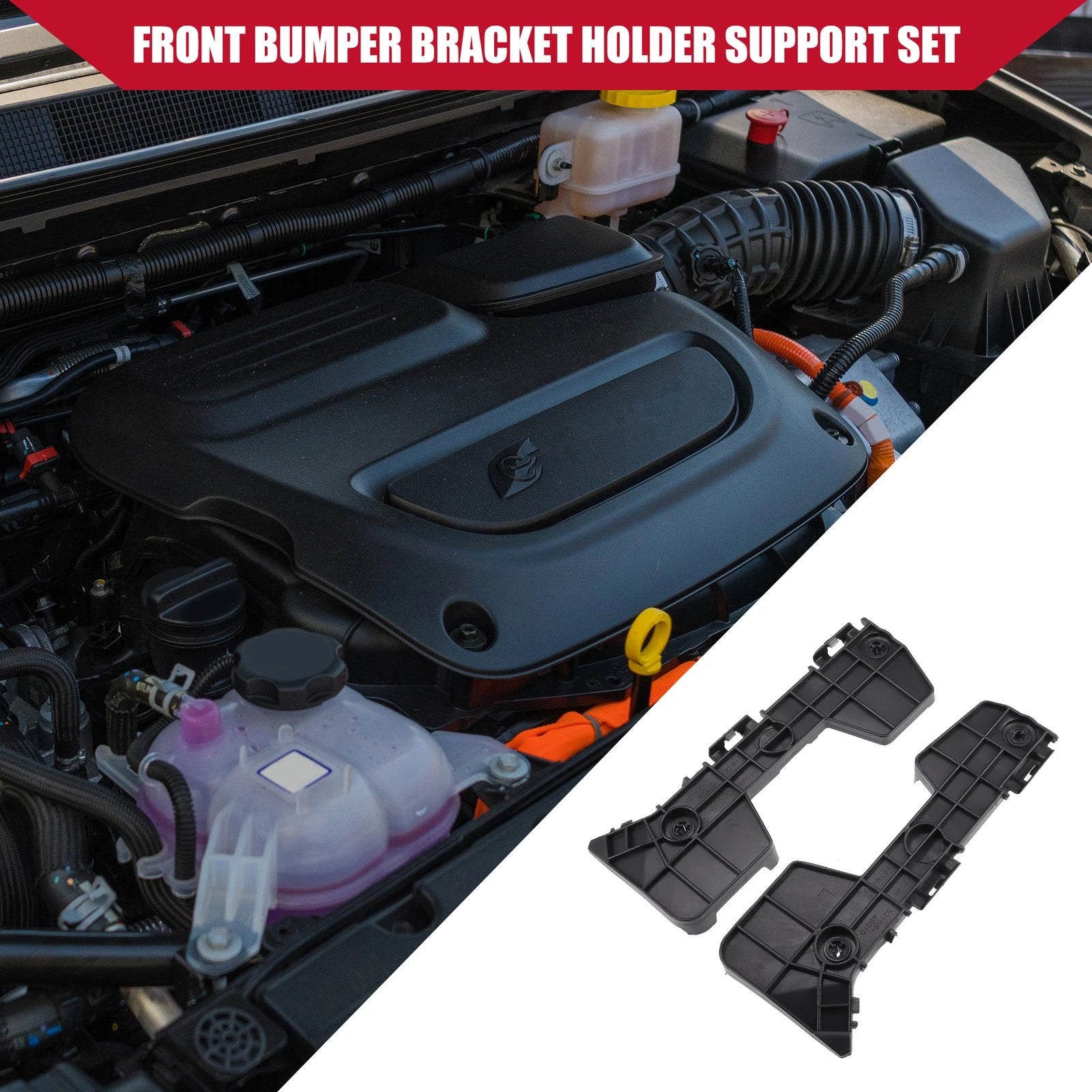 Pair Rear Bumper Bracket for Toyota Highlander (2008–2013) 521570E020/521580E020
