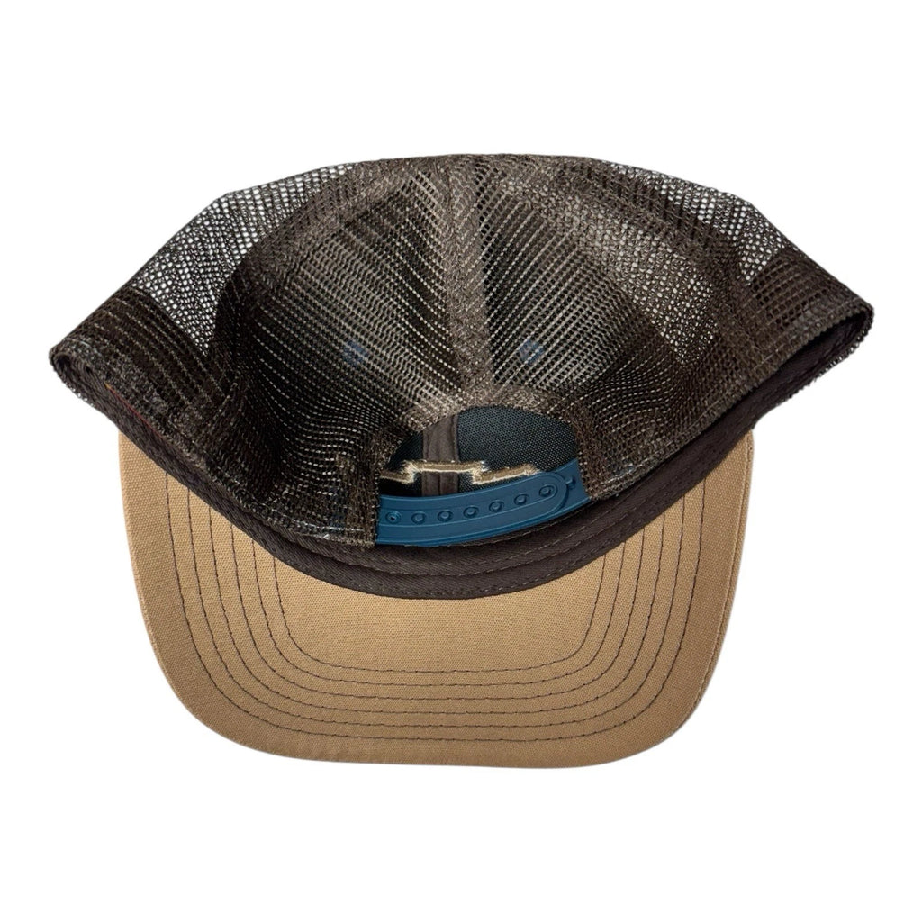 Trucker Mesh Hat Brown Teal for Chevrolet Chevy Bowtie (All Years)