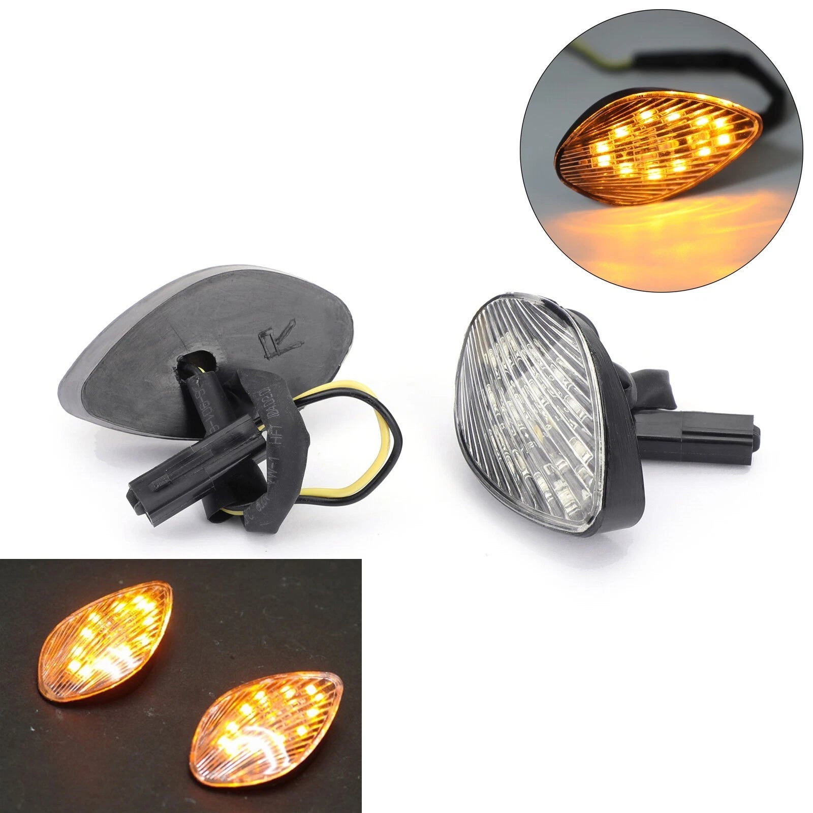 Clear Turn Signals for Honda CBR 1000RR (2004–2005)