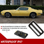 2X Smoke Lens White LED Side Marker Lights for Pontiac Firebird (1970–1981)