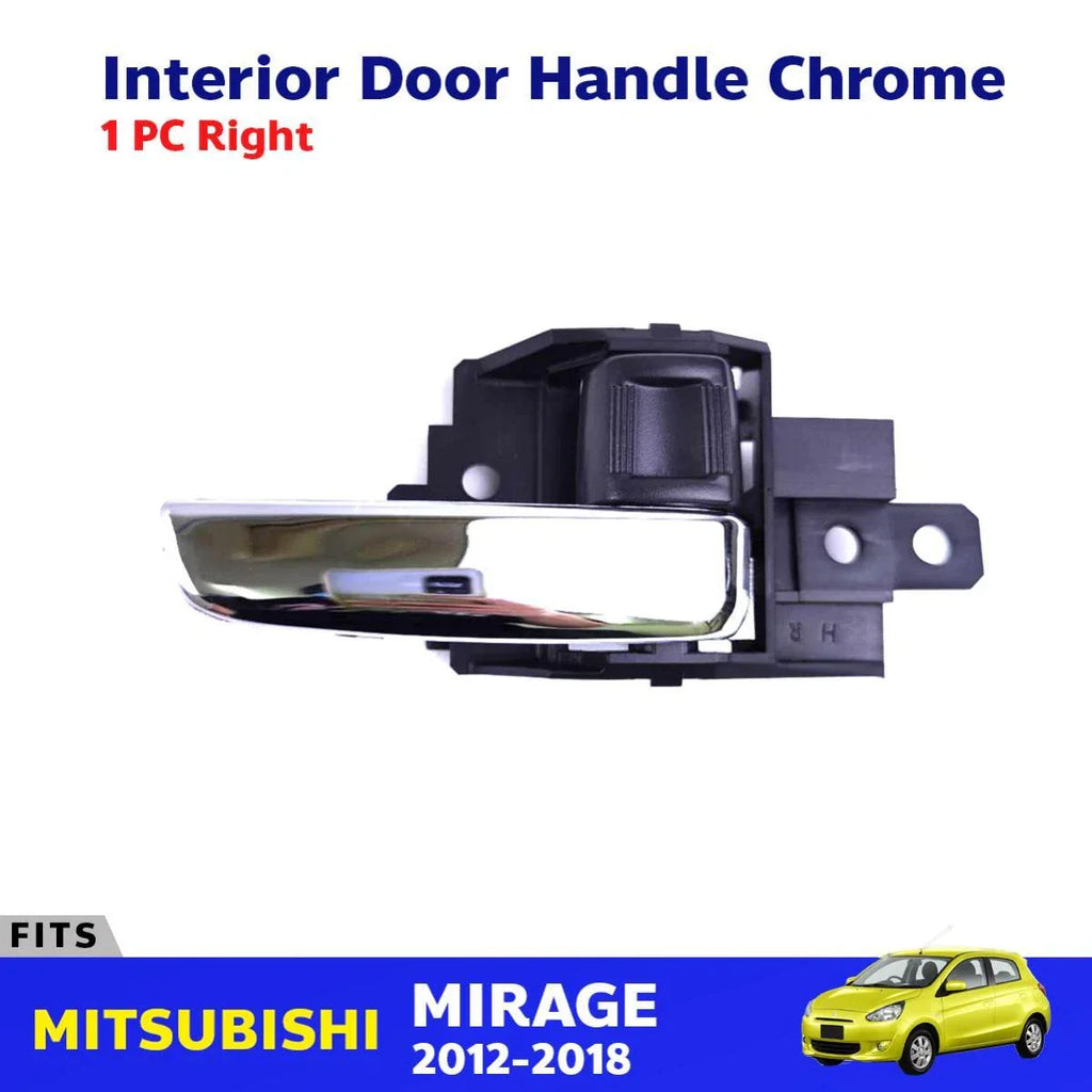 Interior Door Handle Inside Chrome RH Fits Mitsubishi Mirage 5D HB 2012-18 D06