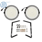 2X LED Industrial Light 150W 5000K 18000LM UFO High Bay Light with Hook