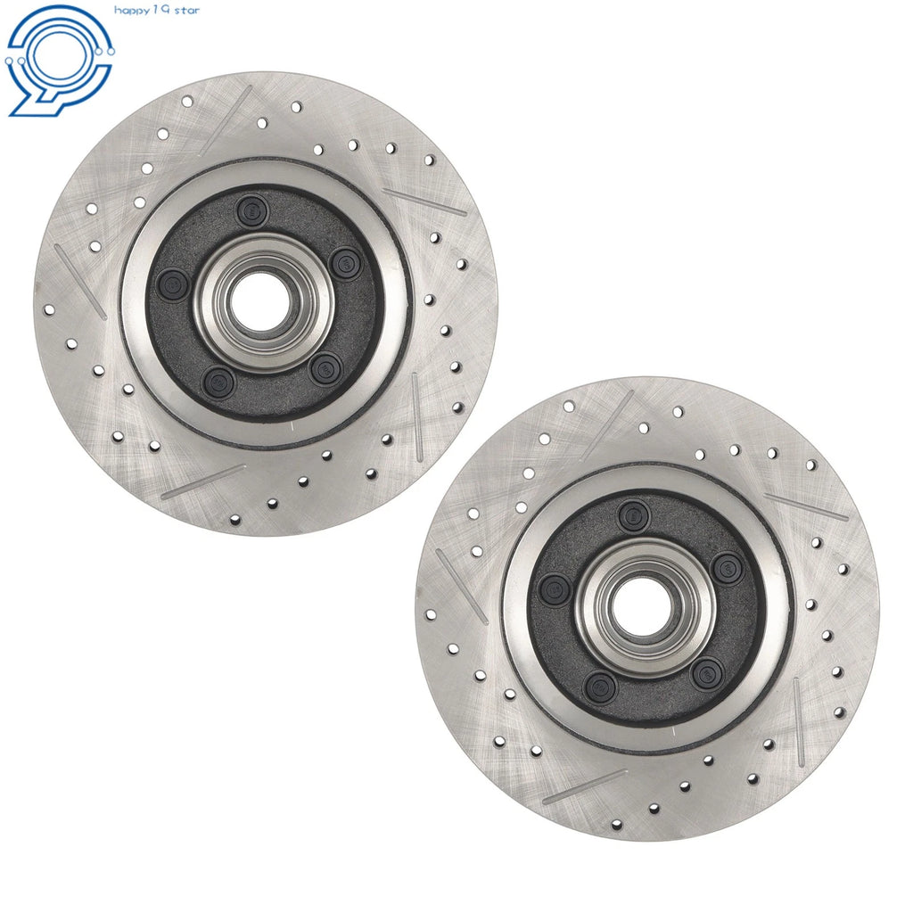 Front Disc Brake Kit for Mustang II (Slotted, Chevy Rotors)