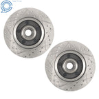 Front Disc Brake Kit for Mustang II (Slotted, Chevy Rotors)