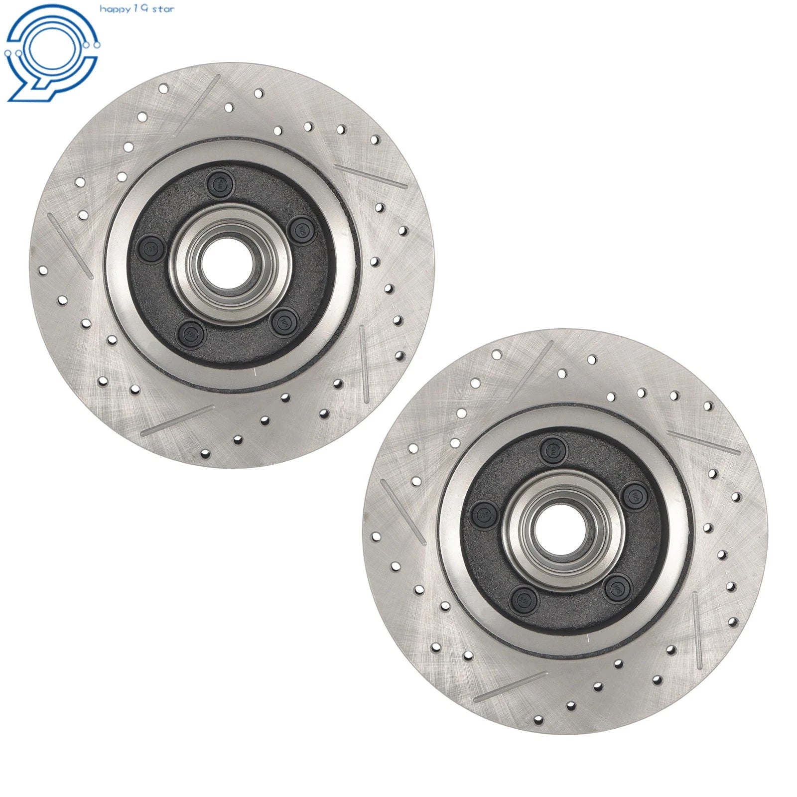 Front Disc Brake Kit for Mustang II (Slotted, Chevy Rotors)