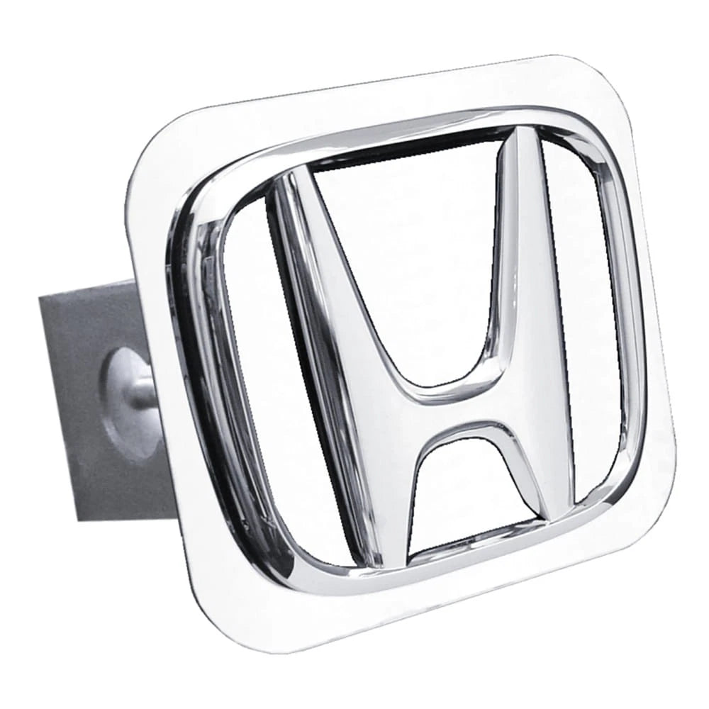 Plain on Chrome Class II Trailer Hitch Plug - Officially Licensed for Honda