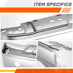 Rear Left Bumper End Cap for Ford Ranger (2019–2023) w/ Parking Sensor Holes Chrome