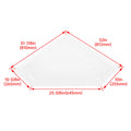 32"x10" Clear Plastic Skylight Cover for Travel Trailer RV Camper (#01868)