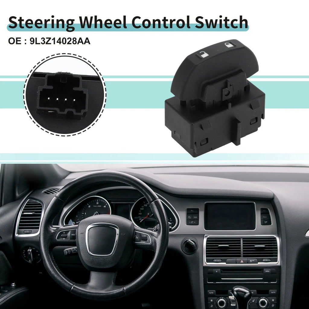 Door Lock Switch for Ford F-150 (2009) No. 9L3Z14028AA Black