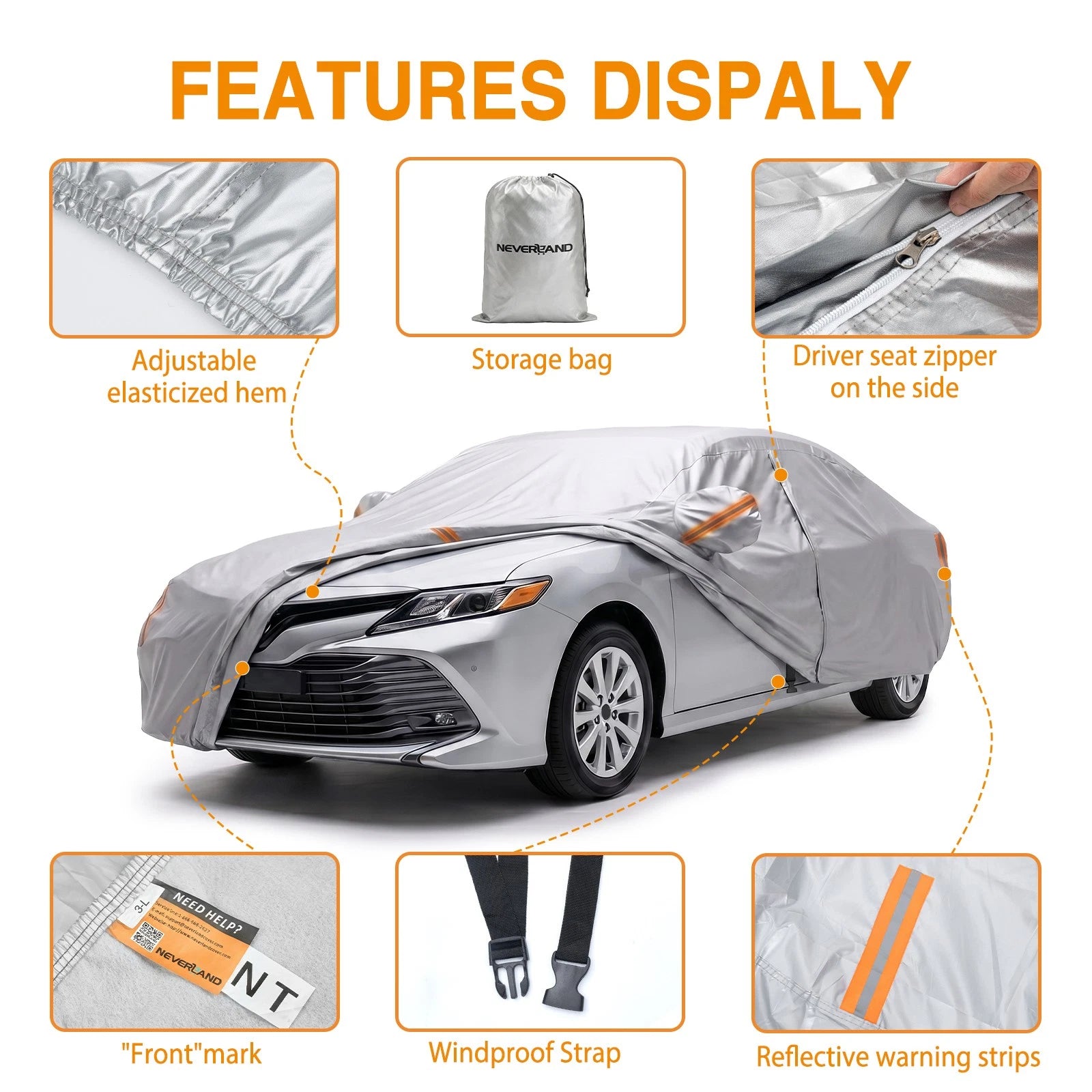 Heavy Duty Waterproof Car Cover for Cadillac ATS BLS CT4 (2013–2023)