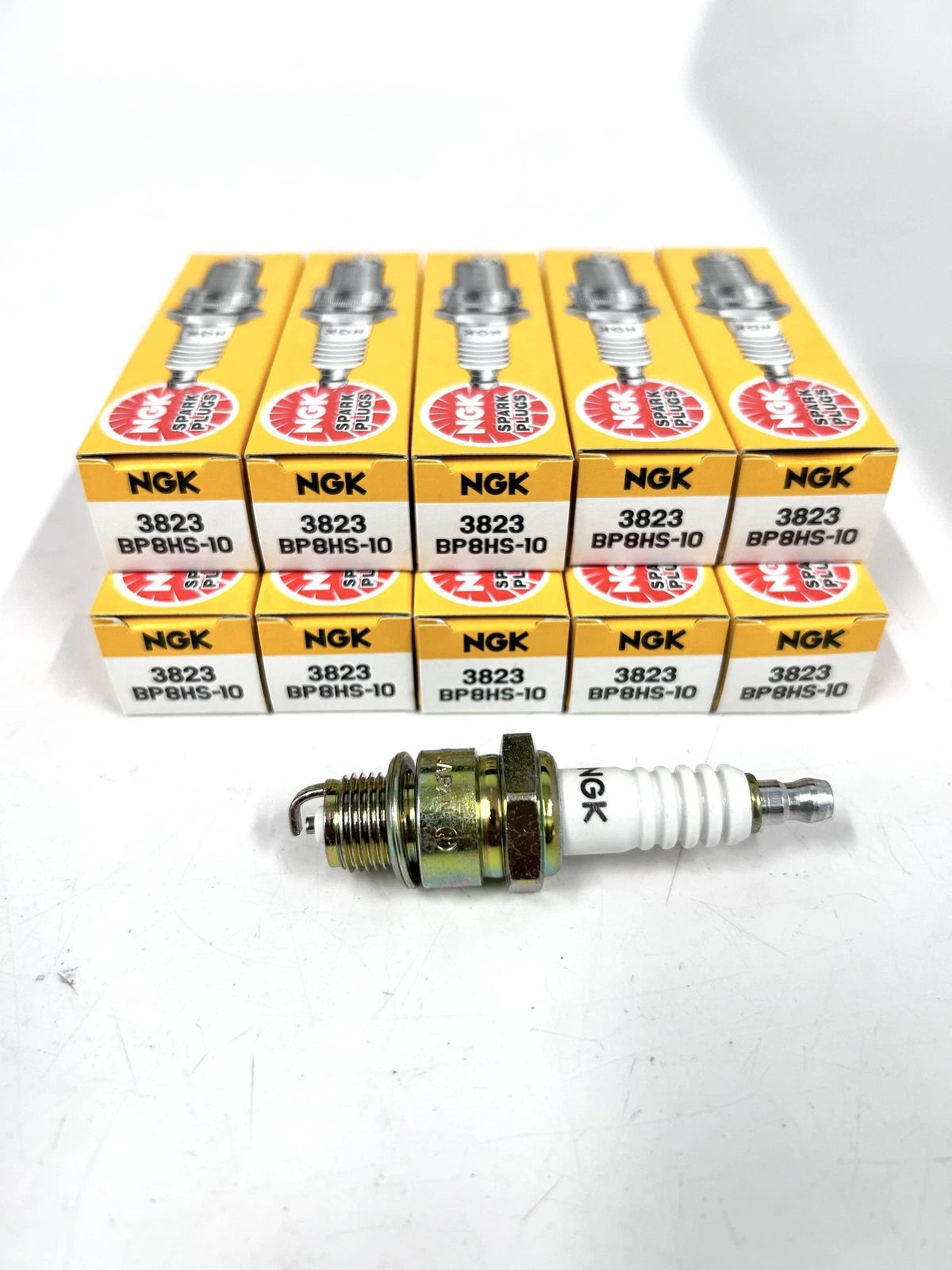 Set of 10 NGK BP8HS-10 Spark Plugs for (3832)