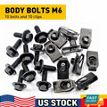 Set of 20 Body Bolts & U-nut Clips for Ford (M6-1.0x20mm) #150