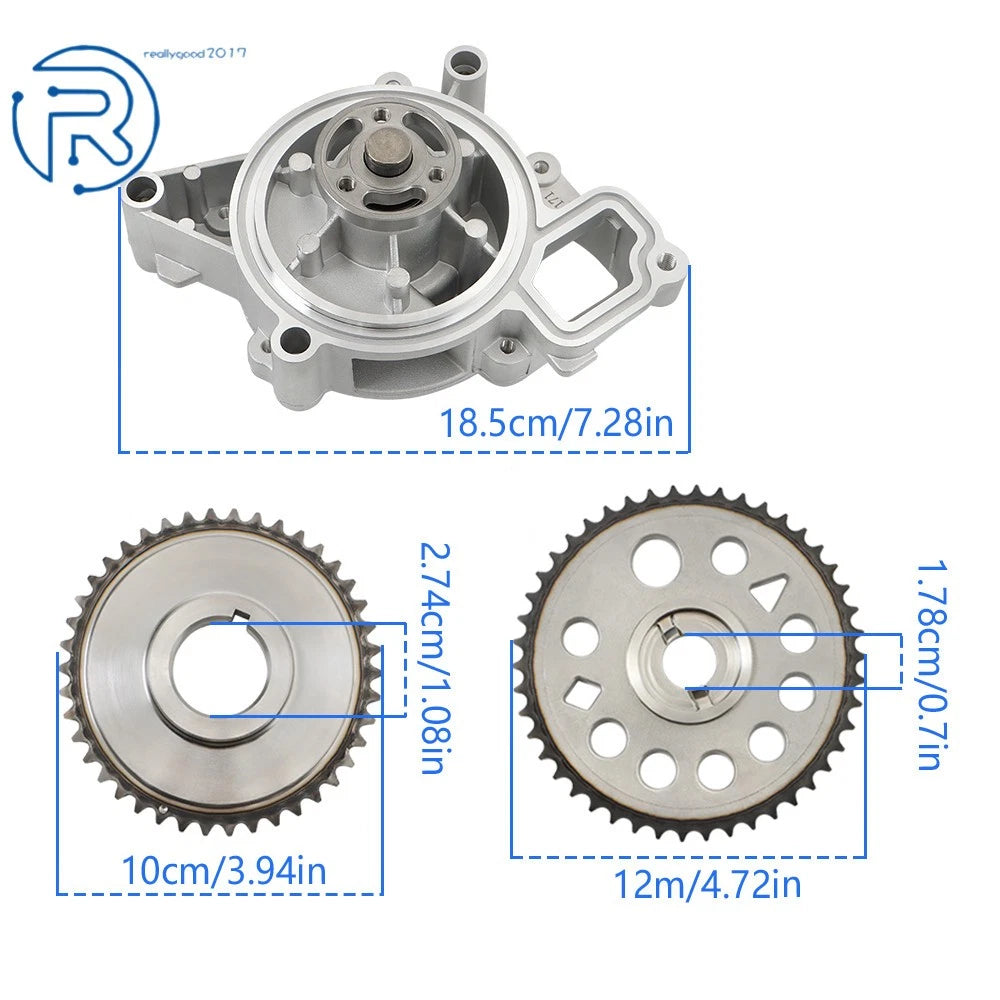 Timing Chain and Water Pump Kit for GM Saturn Chevrolet 2.0L 2.2L 2.4L (2000–2011)