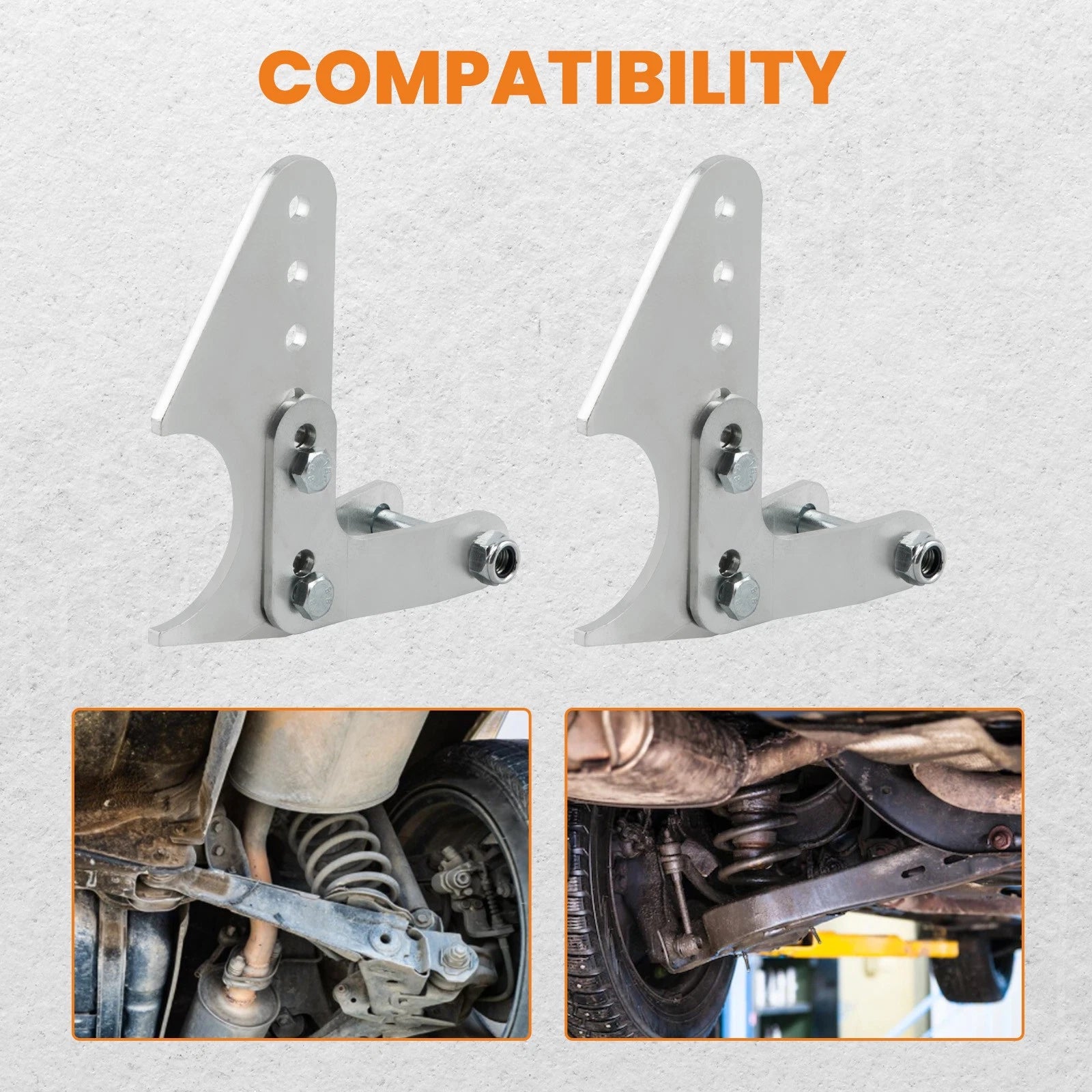 Coilover Shock Mount Kit for Universal Adjustable Lower Brackets (3" Axle)