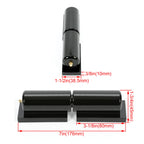 Set of 2 Heavy Duty 7" Barrel Hinges for Metal Gates and Doors