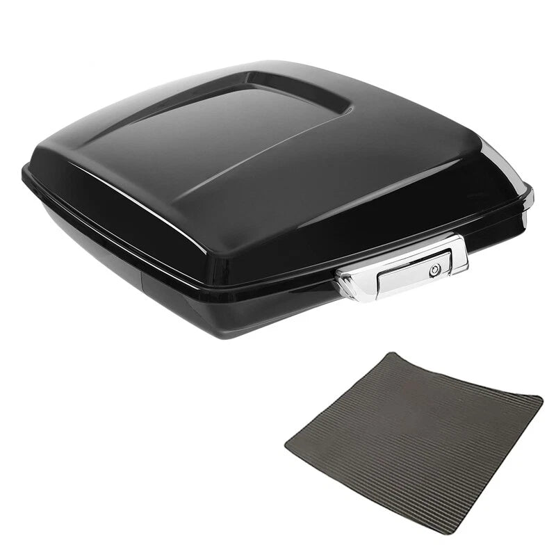 Black Razor Trunk Luggage for Harley Touring CVO Street Road Glide (2014–2026)