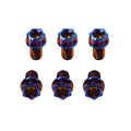 6 x M10x10mm Titanium Torx Head Flange Screws for Motorcycle Bike