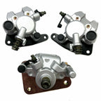 Set of 2 Front & Rear Brake Calipers for Yamaha Kodiak 400 YFM400 (2000–2002)