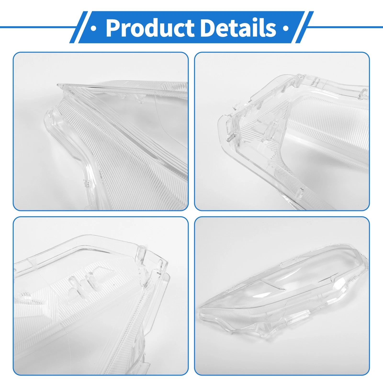 Headlight Lens Cover for Honda Civic (2016–2018) PC Clear