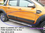 Body Cladding for Ford Ranger MK1 MK2 PX PX2 Double Cab 2012-2016