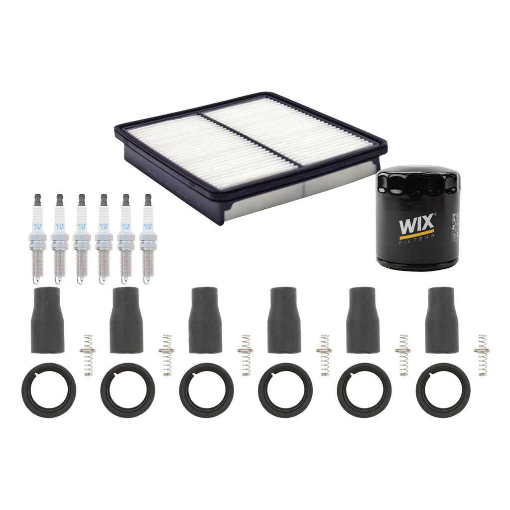 Tune Up Kit with NGK 6 Spark Plugs & Coil Boots for Santa Fe, Sorento (2006–2010)