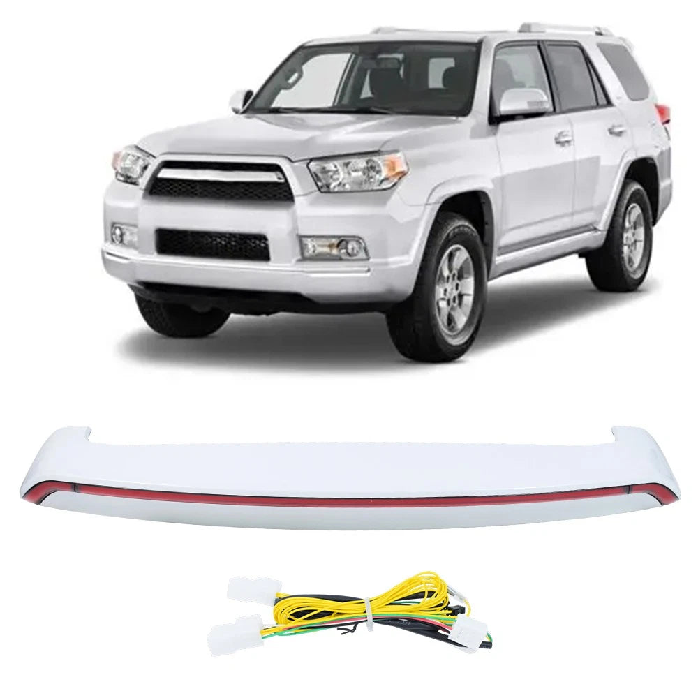 White Rear Spoiler for 4Runner (2010–2024) W/LED Moveable Lights