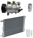 A/C Compressor Kit With Condenser for Volkswagen Golf Alltrack 1.8L (2018)