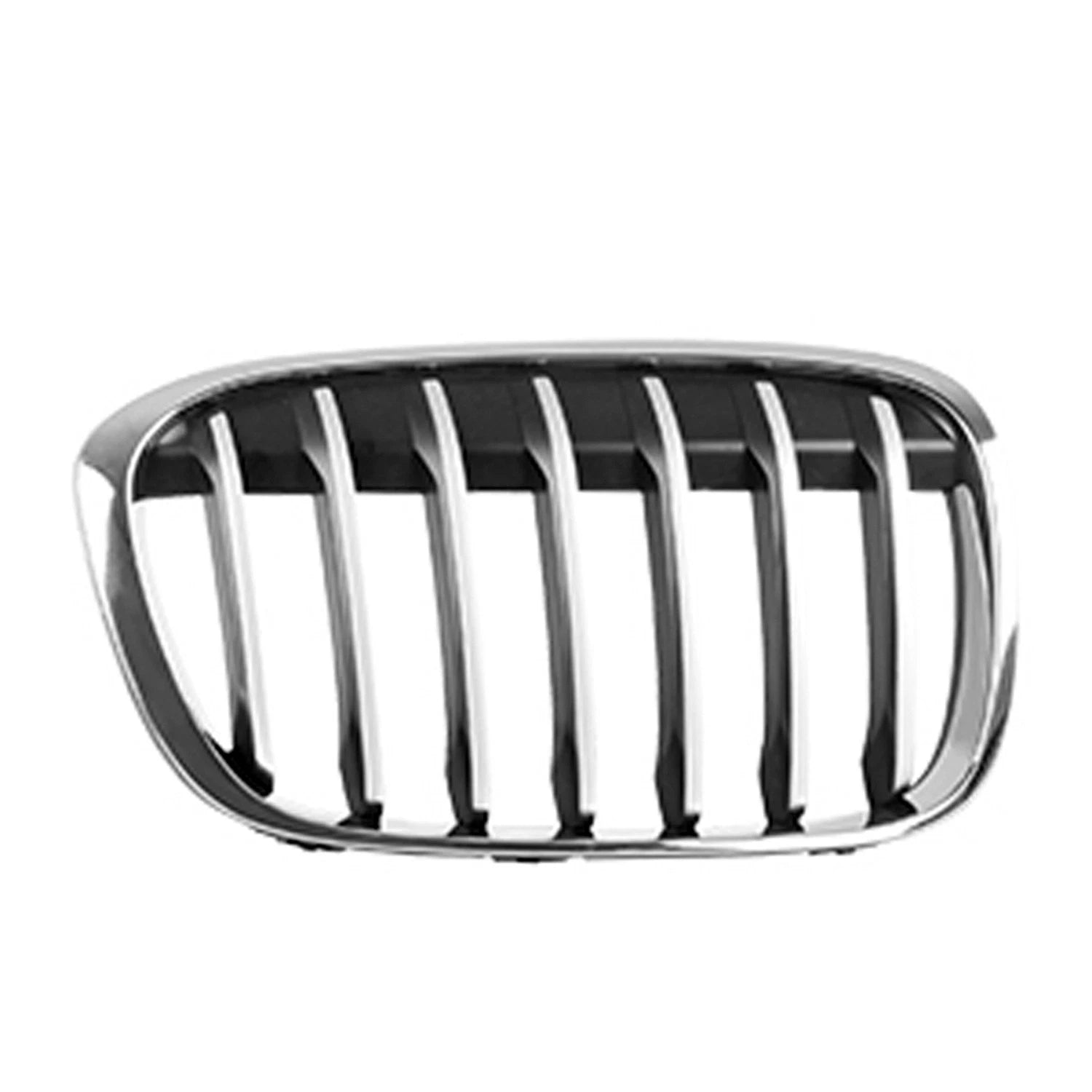 Replacement Silver Chrome/Painted ABS Plastic Passenger Side Grille